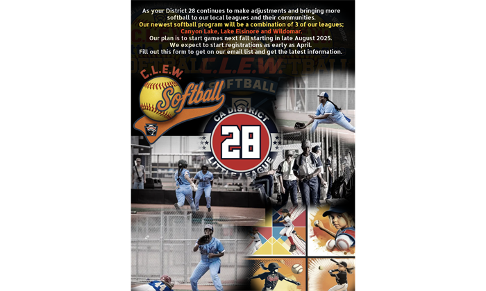 District 28 Softball - THIS FALL!!!