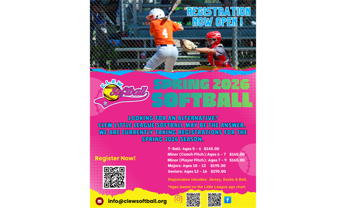 Spring 2026 Registration now open