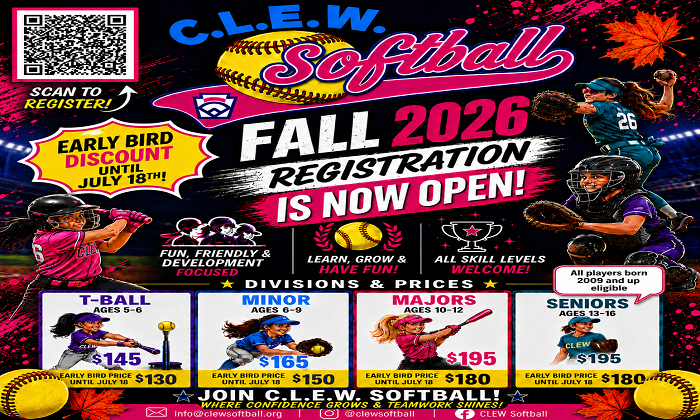 Fall 2026 Registration now open